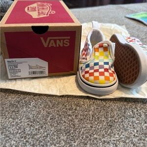 Vans Colorful Checkered Slip-On Sneakers 6T